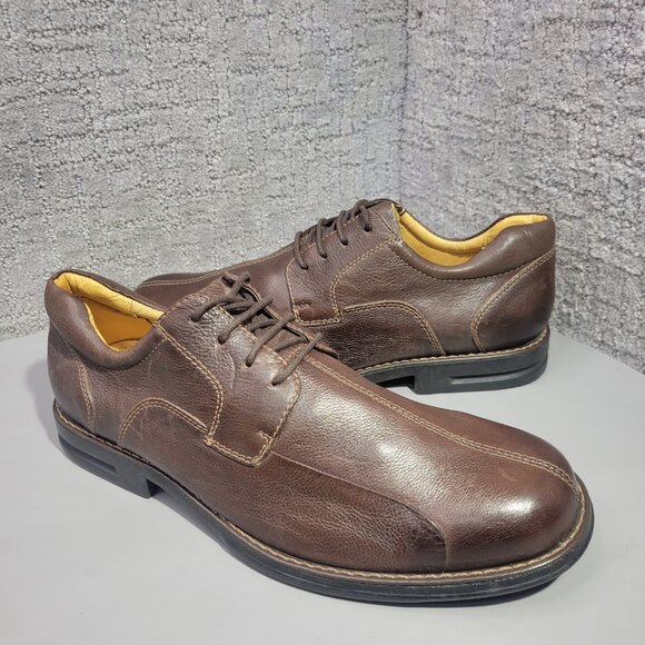Jos. A. Bank Men\'s Size 11.5D Brown Leather Lined Lace Up Oxford Dress Shoes main image 4